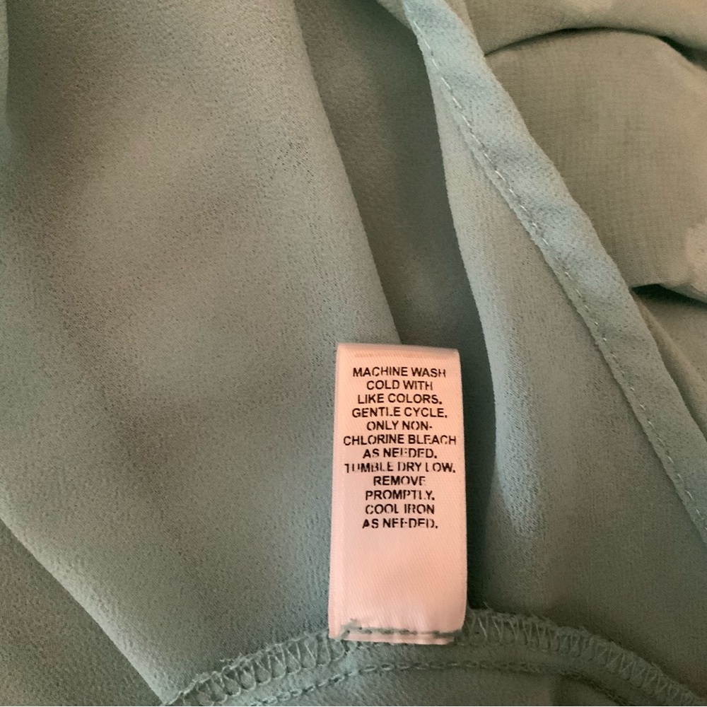 Cato‎ Est. 1946 Seafoam Green Swiss Dot Blouse 22/24 Good Condition - Picture 7 of 8
